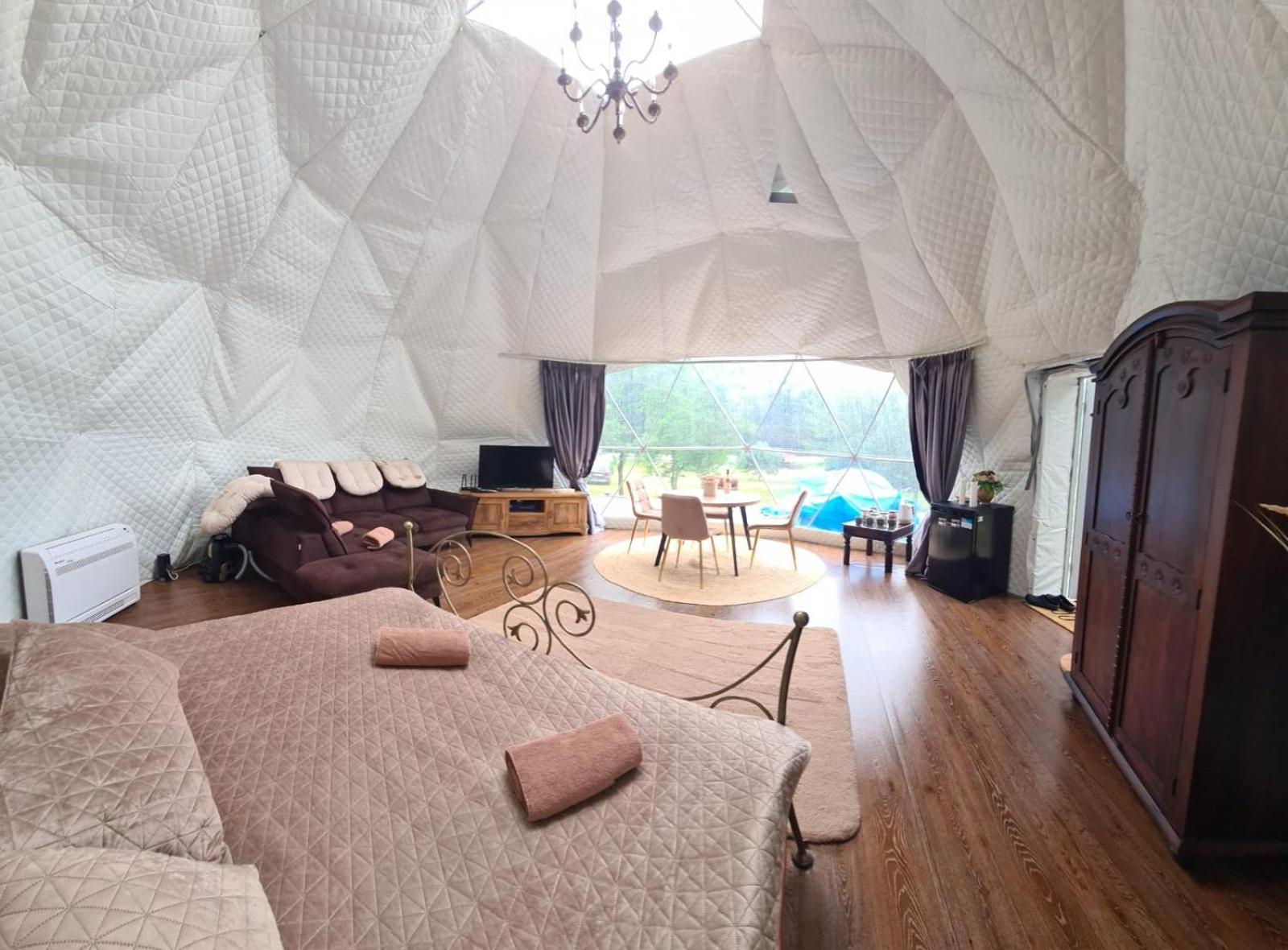 Hotel Glamping Pod Orlem Cedynia Exterior foto